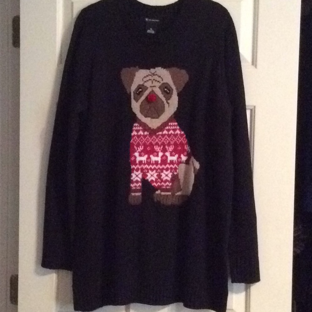 Pug  Christmas/Holiday Sweater - Adorable!
